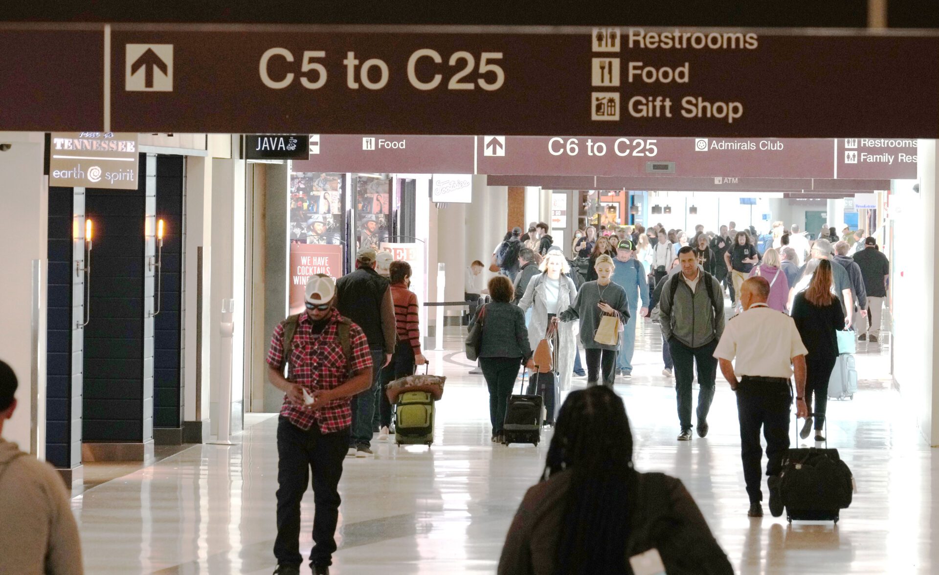 Nashville International Airport® Begins Renumbering C Concourse Gates