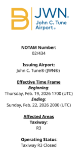 !BNA 02/434 JWN TWY R3 CLSD 2602191700-2602222000